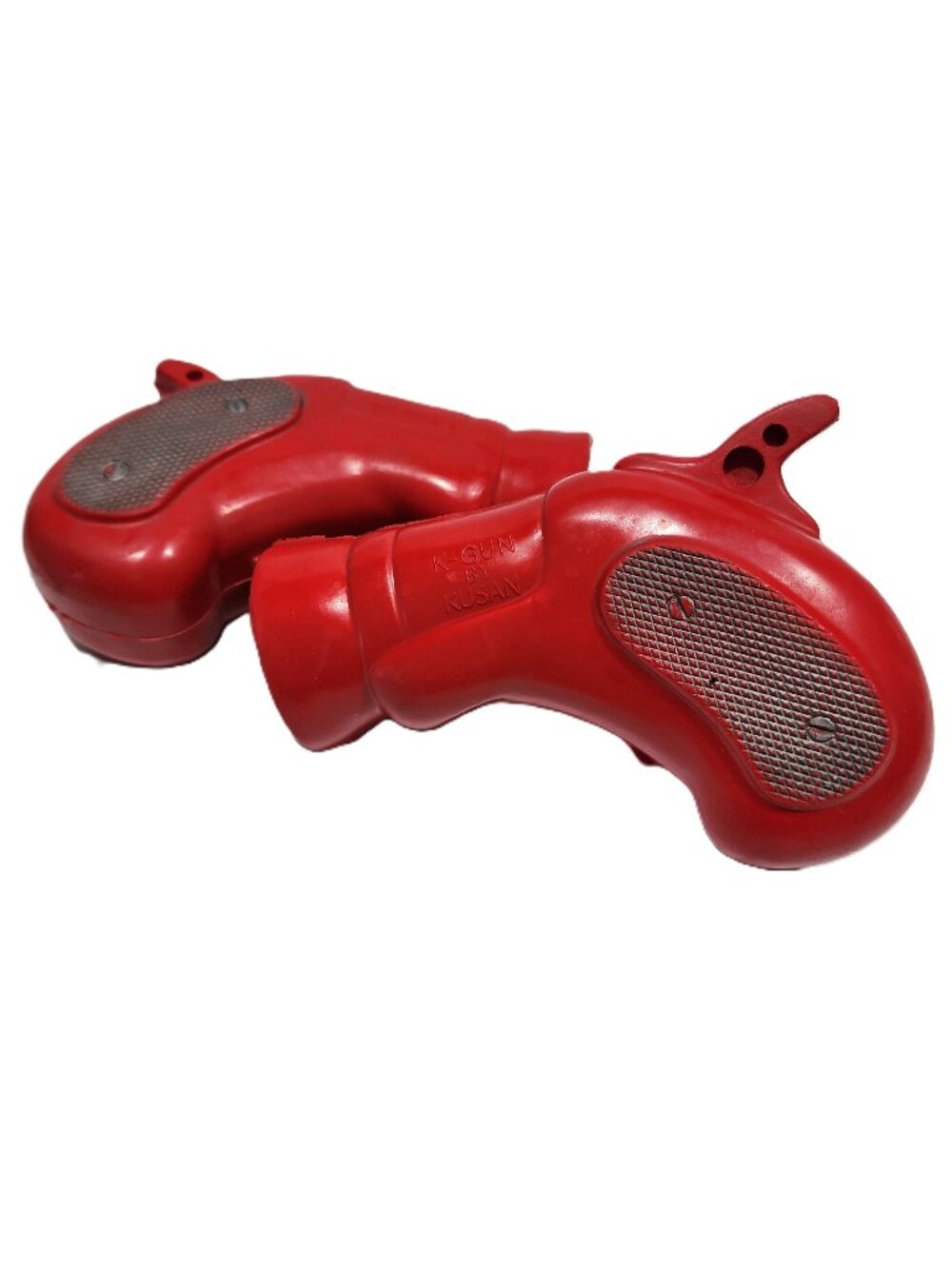 K-Gun by Kusan Toy Red Rubber Ping Pong Ball Shooter Lot of 2